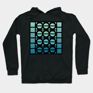 “Dimensional Bolts” - V.3 Blue/Green - (Geometric Art) (Dimensions) - Doc Labs Hoodie